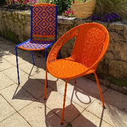 fauteuil medium orange